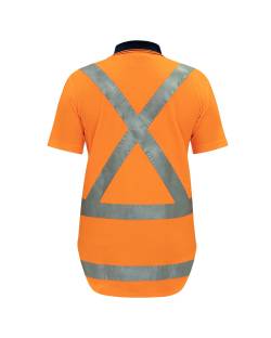 Bison Cottonback X-Back TTMC Polo, Short Sleeve